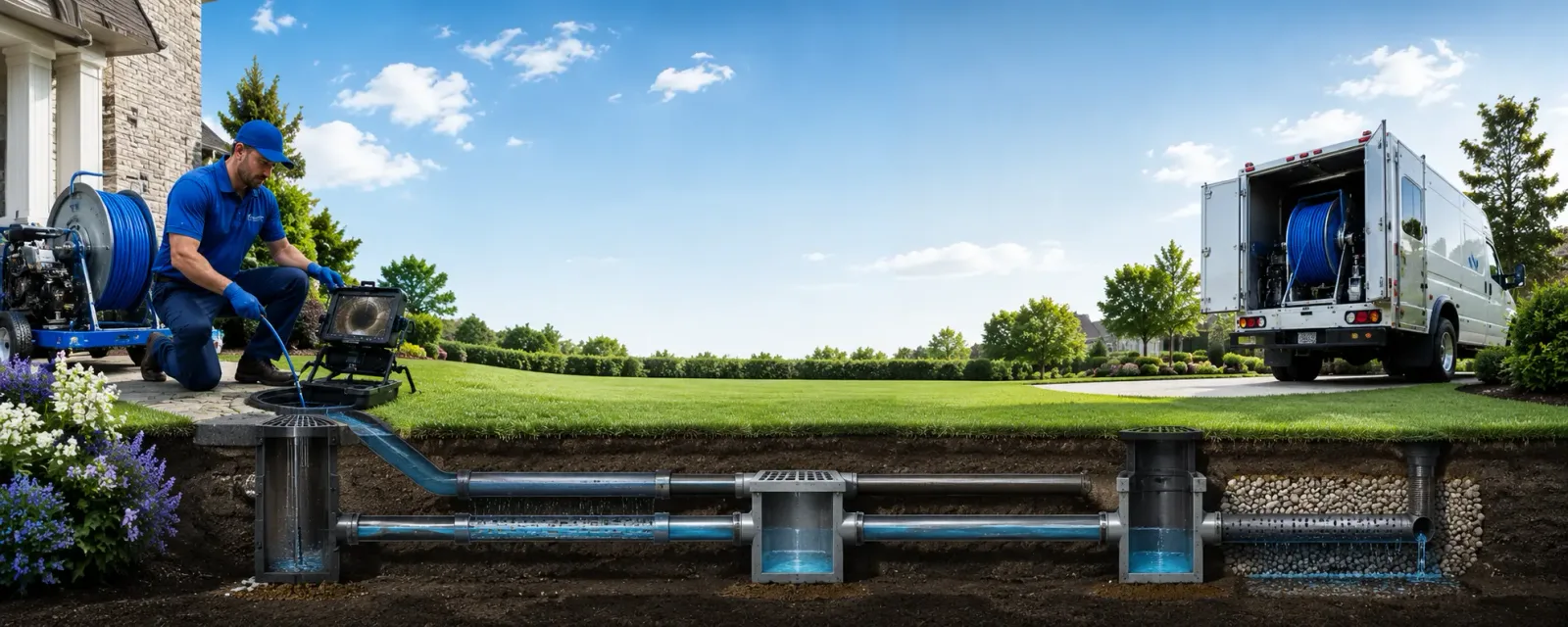 Outdoor drain cleaning information for Gray Summit, MO